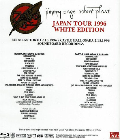 JIMMY PAGE & ROBERT PLANT / JAPAN TOUR 1996 WHITE EDITION Blu-ray (1BDR)