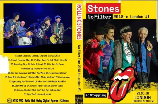 THE ROLLING STONES / No Filter Tour 2018 in London #1 (1DVDR)