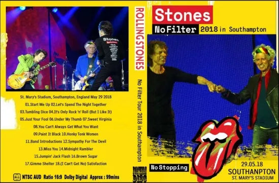 THE ROLLING STONES / No Filter Tour 2018 in Southampton (1DVDR)