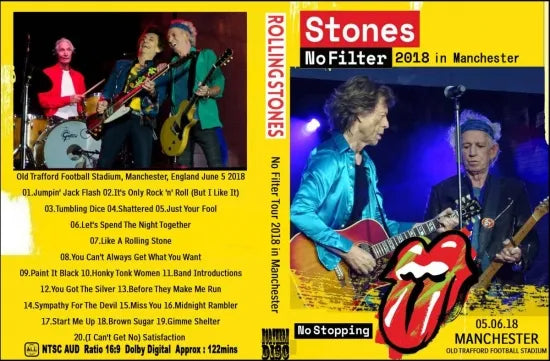 THE ROLLING STONES / No Filter Tour 2018 in Manchester (1DVDR)