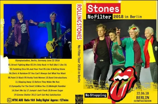 THE ROLLING STONES / No Filter Tour 2018 in Berlin (1DVDR)