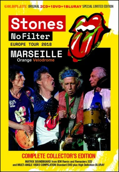 THE ROLLING STONES / NO FILTER EUROPE TOUR 2018  MARSEILLE Orange Velodrome (2CD+1DVD+1BDR)