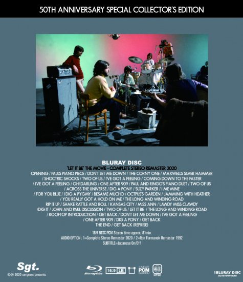 THE BEATLES / LET IT BE 50TH ANNIVERSARY  (1BDR)