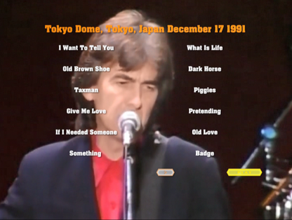 GEORGE HARRISON with ERIC CLAPTON & HIS BAND / Tokyo Last Night (1DVDR)