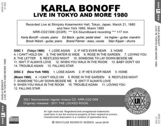 KARLA BONOFF / LIVE IN TOKYO AND MORE 1980 (2CDR)