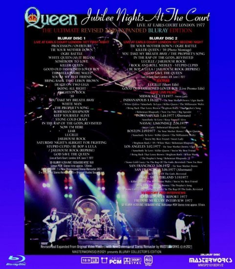 QUEEN / JUBILEE NIGHTS AT THE COURT BLURAY EDITION (2BDR)