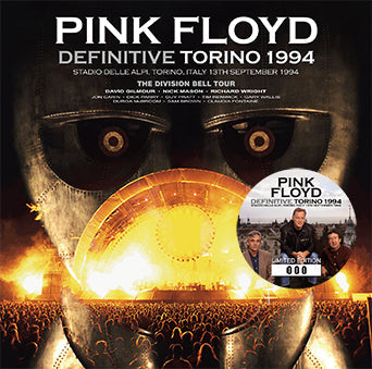 PINK FLOYD / DEFINITIVE TORINO 1994 2nd Press STEREO SOUNDBOARD (2CD+1DVDR) THE DIVISION BELL TOUR