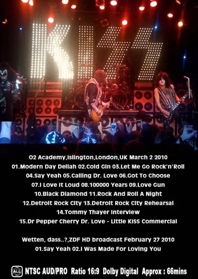 KISS / Promotion Tour in London (1DVDR)