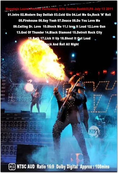 KISS / Hottest Show On Bushkill (1DVDR)