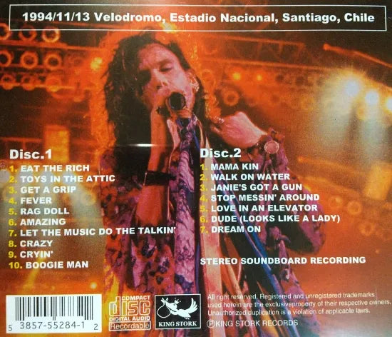 AEROSMITH / Get To Grips STEREO SOUNDBOARD (2CDR)