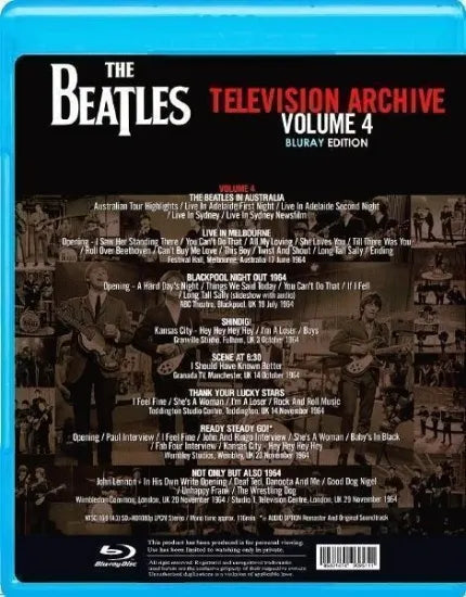 THE BEATLES / TELEVISION ARCHIVE VOL.4 (1BDR)