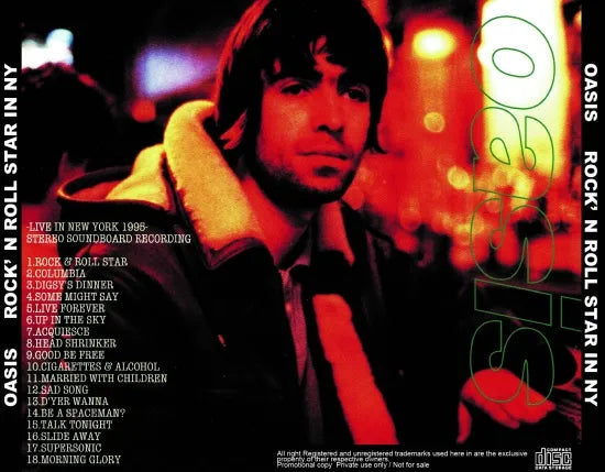 OASIS / ROCK'N ROLL STAR IN NY STEREO SOUNDBOARD (1CDR)
