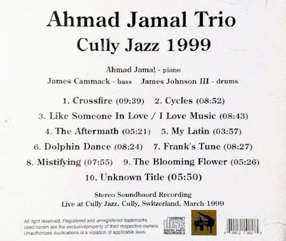 Ahmad Jamal Trio / Cully Jazz 1999 STEREO SOUNDBOARD (1CDR)