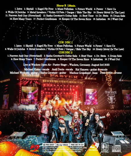 HELLOWEEN / ＷACKEN 2023 HD Pro-Shot (1BDR + 2CDR)