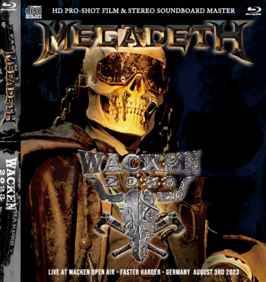 MEGADETH / WACKEN 2023 PRO-SHOT (1BDR & 1CDR)