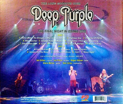 DEEP PURPLE / THE FINAL NIGHT IN OSAKA 2018 (2CDR)