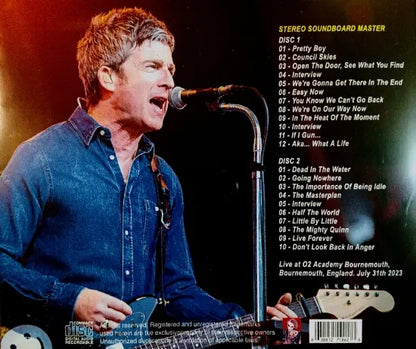 NOEL GALLAGHER'S HIGH FLYING BIRDS / at O2 Academy Bournemouth 2023 STEREO SOUNDBOARD (2CDR)