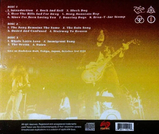 LED ZEPPELIN / BUDOKAN 1972 2ND NIGHT 6 SOURCE MIX EDITION SOUNDBOARD (3CDR)