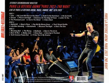 BRUCE SPRINGSTEEN & E STREET BAND / PARIS 2023 2ND NIGHT STEREO SOUNDBOARD (3CDR)