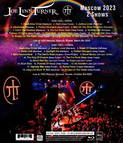 JOE LYNN TURNER / MOSCOW 2023 2 SHOWS (2BDR)