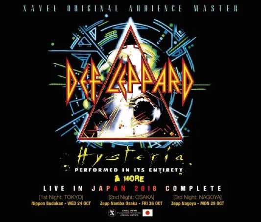 DEF LEPPARD / Live in Japan 2018 Complete XAVEL ORIGINAL AUDIENCE MASTER (6CDR)