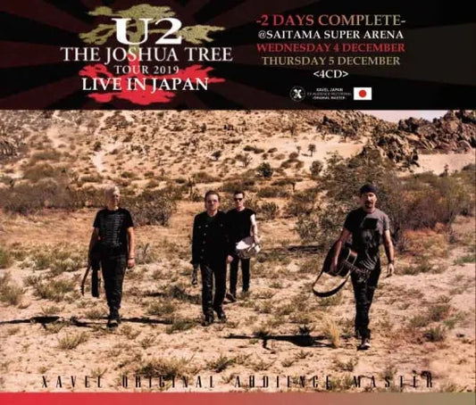 U2 / The Joshua Tree Tour 2019 Live in Japan Complete (4CDR)