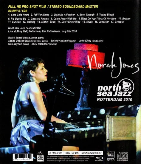 NORAH JONES / NORTH SEA JAZZ FESTIVAL 2010 HD PRO SHOT (1BDR & Bonus 1CDR)