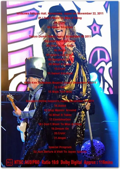 Aerosmith / Konichiwa Japan (1DVDR)