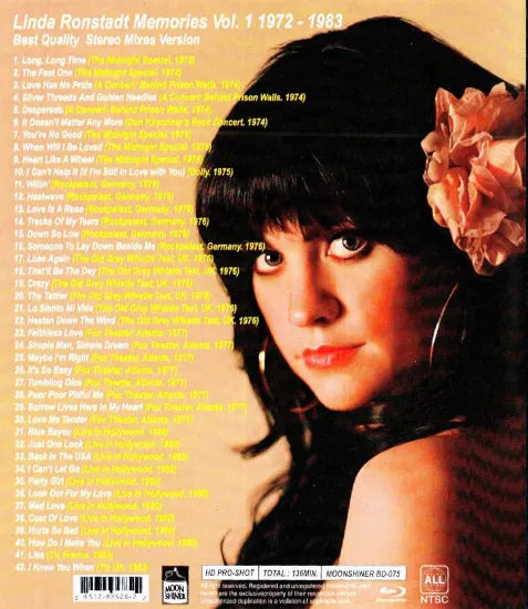 Linda Ronstadt / Memories Vol. 1 1972-1983 Best Quality Stereo Mixes Version HD Pro-shot (1BDR )