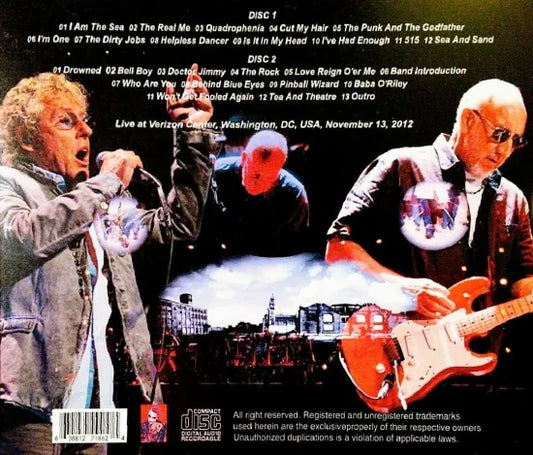 THE WHO / QUADROPHENIA AND MORE WASHIGTON 2012 (2CDR)