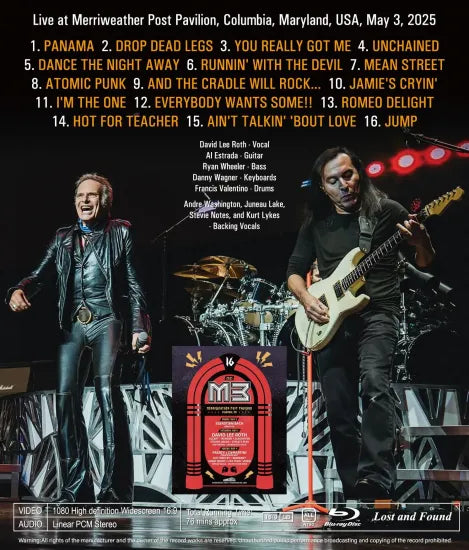 DAVID LEE ROTH / M3 ROCK FESTIVAL 2025 MULTI CAMEA ANGLES EDITION (1BDR)