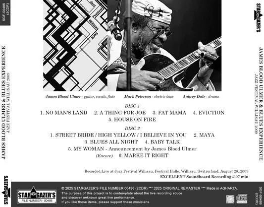 JAMES BLOOD ULMER & BLUES EXPERIENCE / JAZZ FESTIVAL WILLISAU 2009 (2CDR)