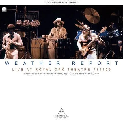 WEATHER REPORT / LIVE AT ROYAL OAK THEATRE 771129 (1CDR)