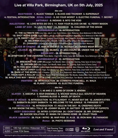 V.A. (BLACK SABBATH and Friends) / BACK TO THE BEGINNING (2BDR)