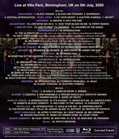 V.A. (BLACK SABBATH and Friends) / BACK TO THE BEGINNING (2BDR)