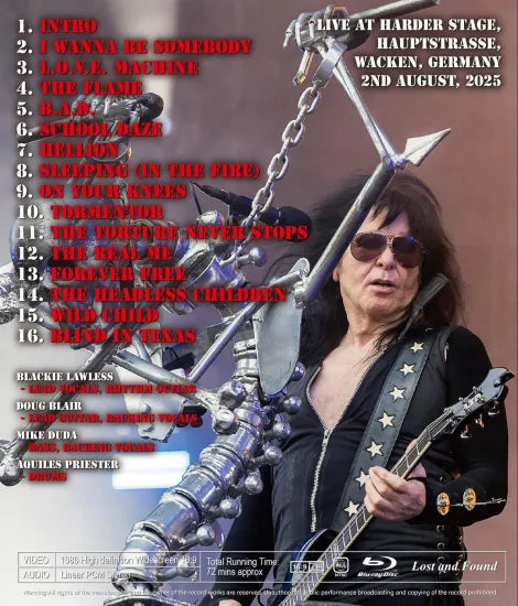 W.A.S.P. / WACKEN OPEN AIR 2025 PRO SHOT (1BDR)