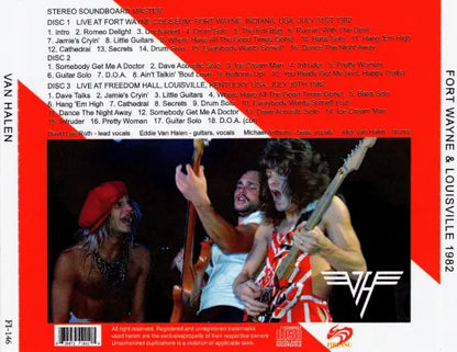 VAN HALEN / FORT WAYNE & LOUISVILLE 1982 STEREO SOUNDBOARD (3CDR)