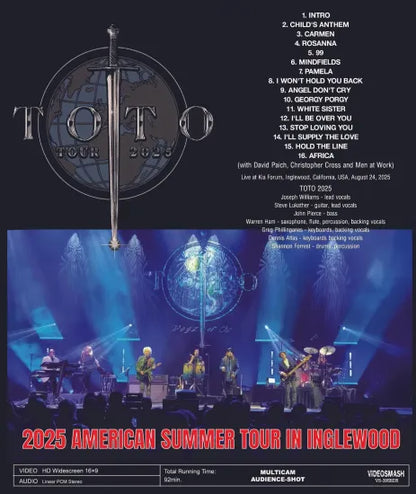 TOTO / 2025 AMERICAN SUMMER TOUR IN INGLEWOOD (1BDR)