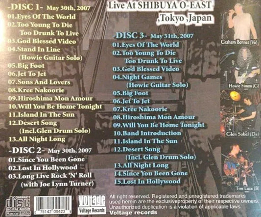 ALCATRAZZ / GOD BLESSED LIVE (3CDR)