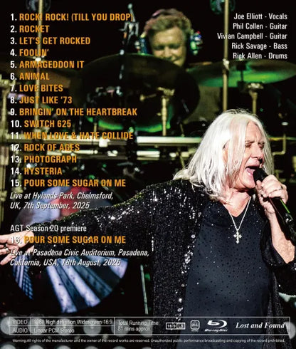 DEF LEPPARD / RADIO 2 IN THE PARK 2025 (1BDR)