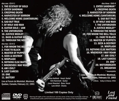 METALLICA / DOUBLE MONTREAL 1993 SOUNDBOARD (2CDR+1DVDR)