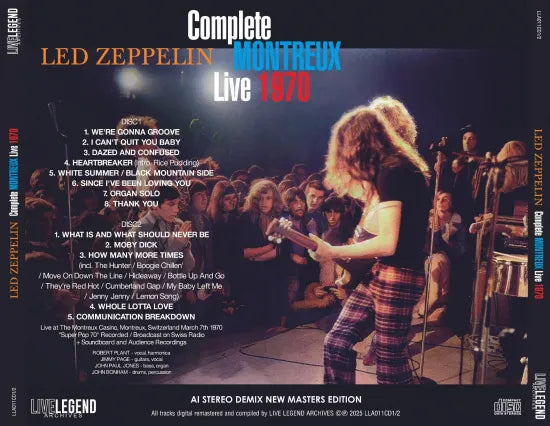 LED ZEPPELIN / COMPLETE MONTREUX LIVE 1970 AI STEREO DEMIX NEW MASTERS EDITION (2CD)