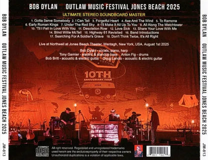 BOB DYLAN / JONES BEACH 2025 STEREO SOUNDBOARD (1CDR)