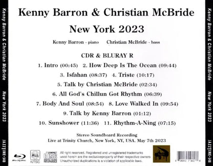 Kenny Barron & Christian McBride / New York 2023 STEREO SOUNDBOARD (1CDR+1BDR)
