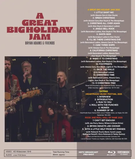 BRYAN ADAMS & FRIENDS / A GREAT BIG HOLIDAY JAM (1BDR)