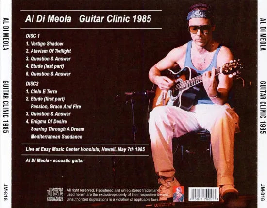 Al Di Meola / Guitar Clinic 1985 (2CDR)