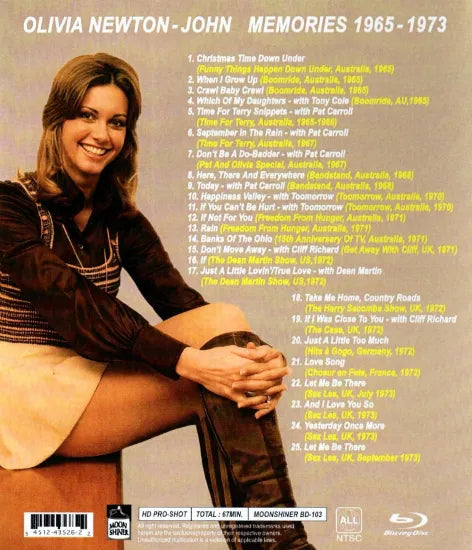 OLIVIA NEWTON-JOHN / MEMORIES 1965-1973 HD PRO-SHOT (1BDR)