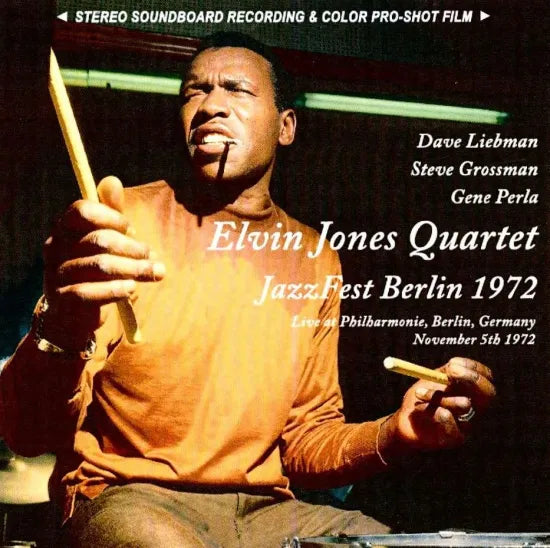 Elvin Jones Quartet / Jazz Fest Berlin 1972 STEREO SOUNDBOARD (1CDR + 1DVDR)