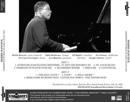 HERBIE HANCOCK / GERSHWIN'S WORLD AT JAZZ A JUAN 1999 (2CDR)