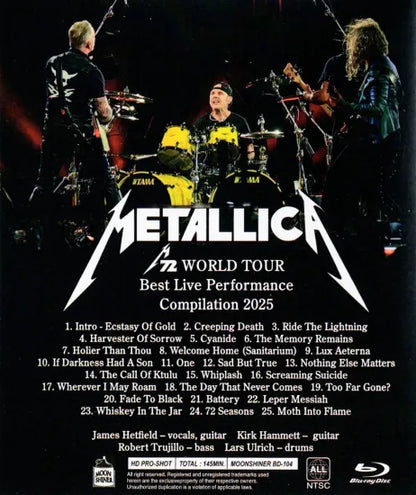 METALLICA / M72 World Tour Best Live Performance Compilation 2025 HD PRO-SHOT (1BDR)